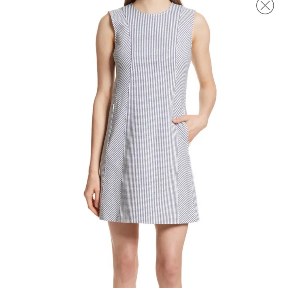 Theory Helaina Sayre Stripe A-Line Dress